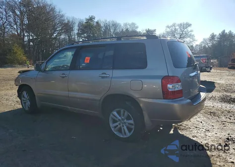 2006 Toyota Highlander Hybrid from USA, damaged, VIN JTEEW21A060028845